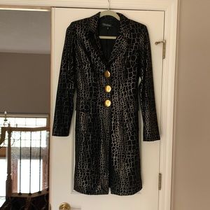 Cache cardigan. Size s. Made in the USA.